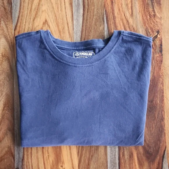 Great Men's Long Sleeved T Shirt, Blue, XL, Magellan Outdoors - Picture 1 of 4
